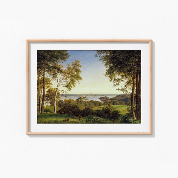 View of Skarre Sø by P. C. Skovgaard Landscape Art