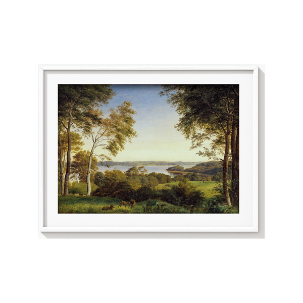 View of Skarre Sø by P. C. Skovgaard Landscape Art