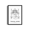 Taj Mahal Modern Line Wall Art
