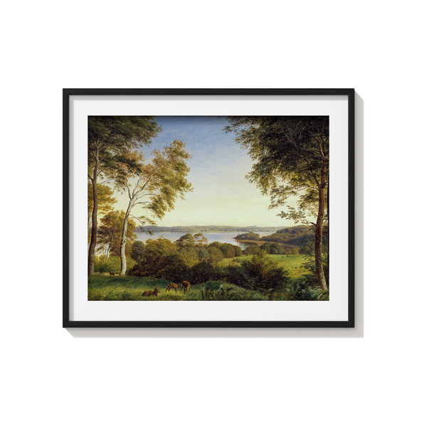 View of Skarre Sø by P. C. Skovgaard Landscape Art