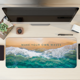 Make your own waves Beach Desk Mat | Desk Pad | Mouse Pad
