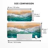 Make your own waves Beach Desk Mat | Desk Pad | Mouse Pad