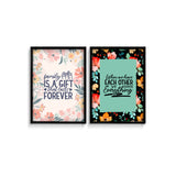 Family is a gift and when we have each other Set of 2 home Posters