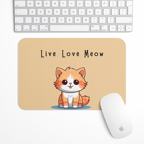 Live love Meow Cat Gaming Mouse Pad