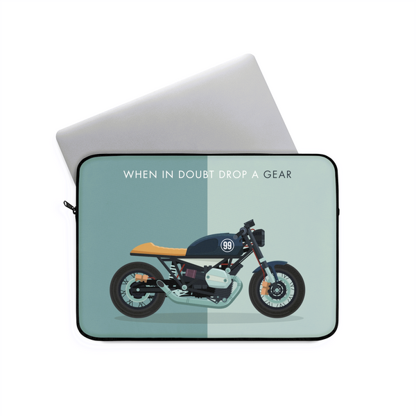 When in doubt drop a gear Bike Laptop Sleeve (Macbook, HP, Lenovo, Asus, Others) | Laptop Cover