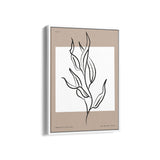 White Leaves Boho Modern Wall Art