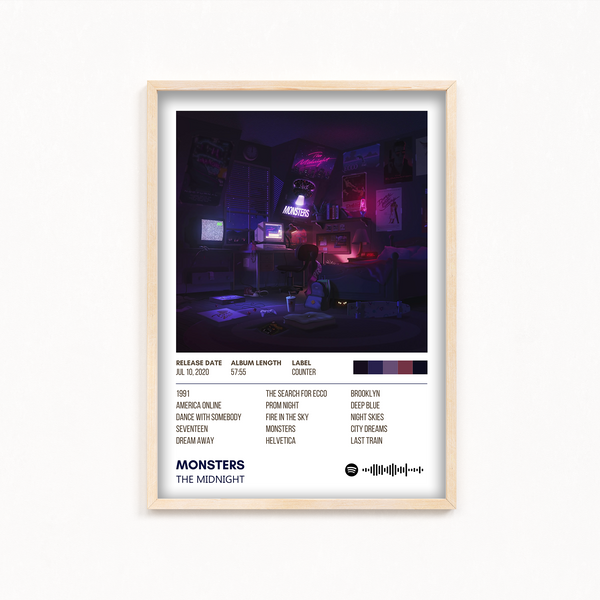 Monsters by The Midnight Album Poster