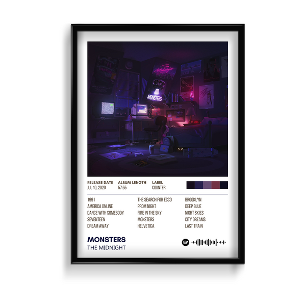 Monsters by The Midnight Album Poster