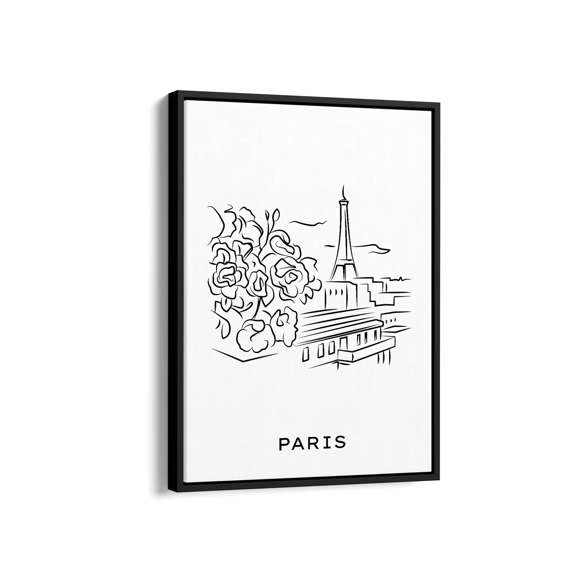 Beautiful Paris Modern Line Wall Art