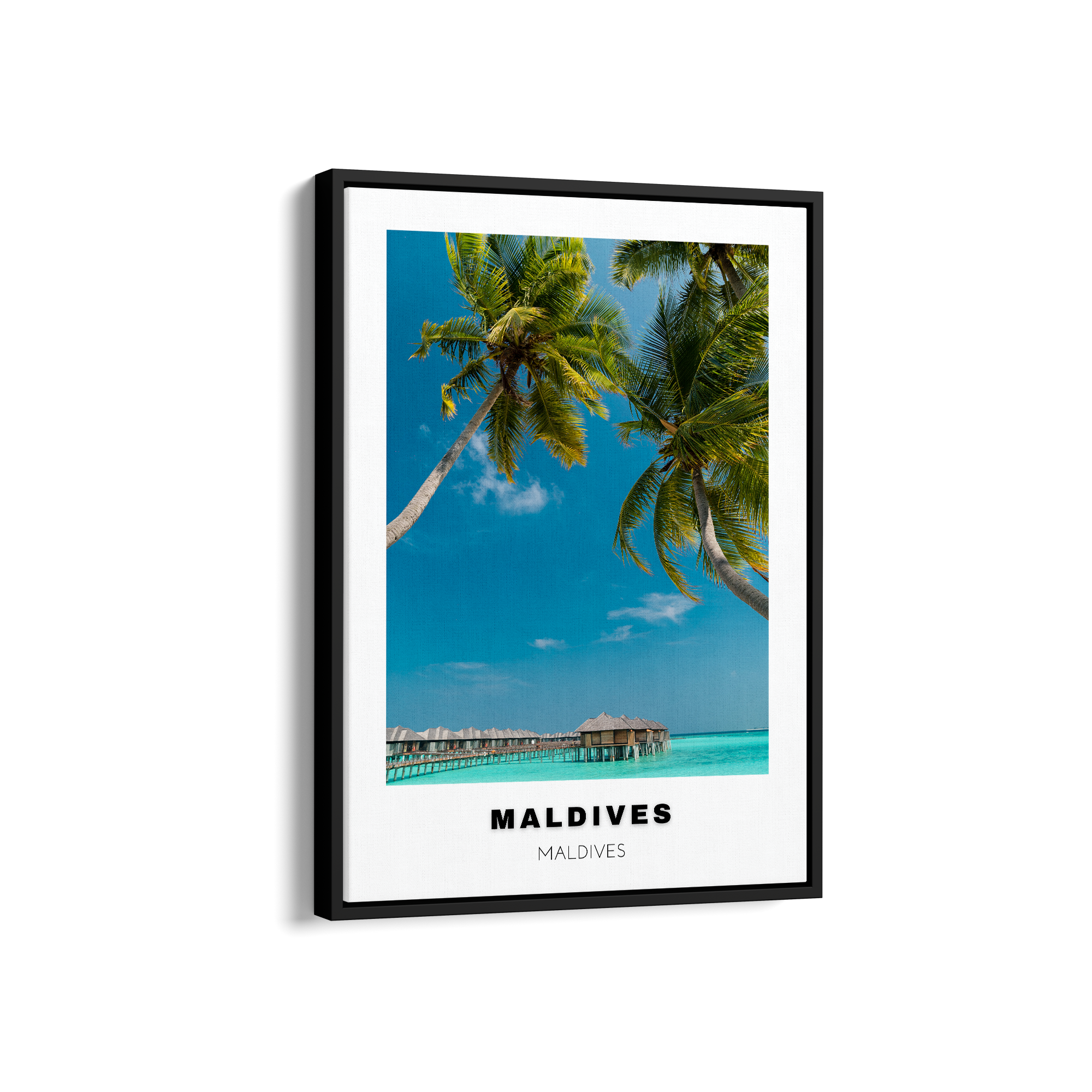 Maldives Colored City Art