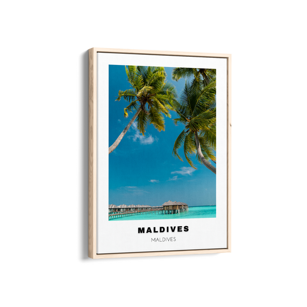 Maldives Colored City Art
