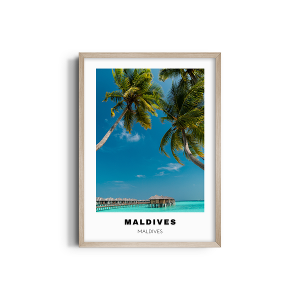 Maldives Colored City Art
