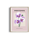 Purple Hue Botanical Modern Wall Art