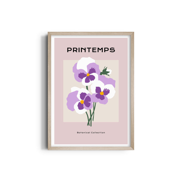 Purple Hue Botanical Modern Wall Art