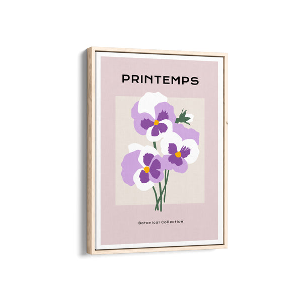 Purple Hue Botanical Modern Wall Art