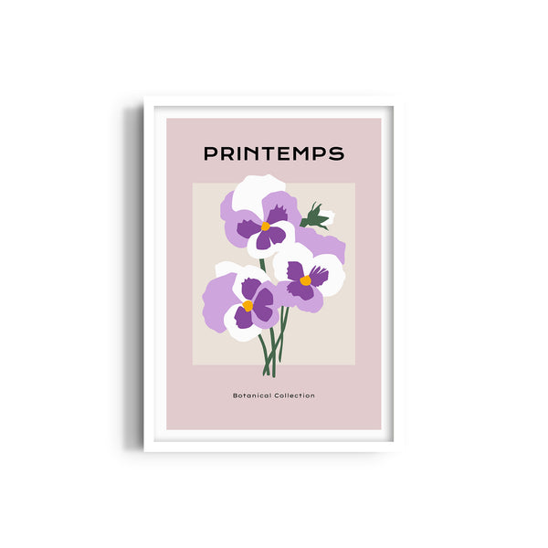 Purple Hue Botanical Modern Wall Art