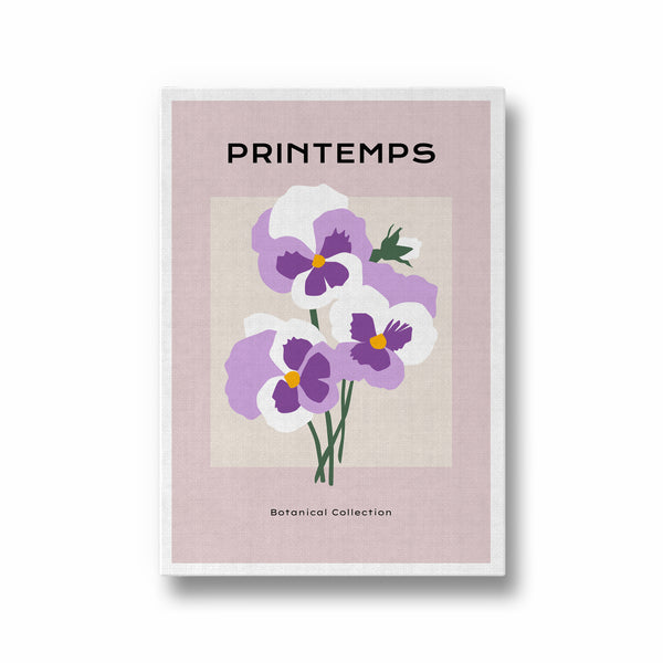 Purple Hue Botanical Modern Wall Art