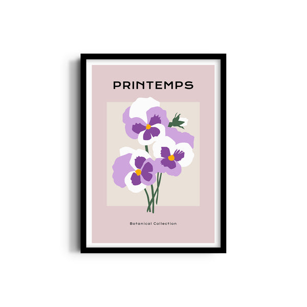 Purple Hue Botanical Modern Wall Art