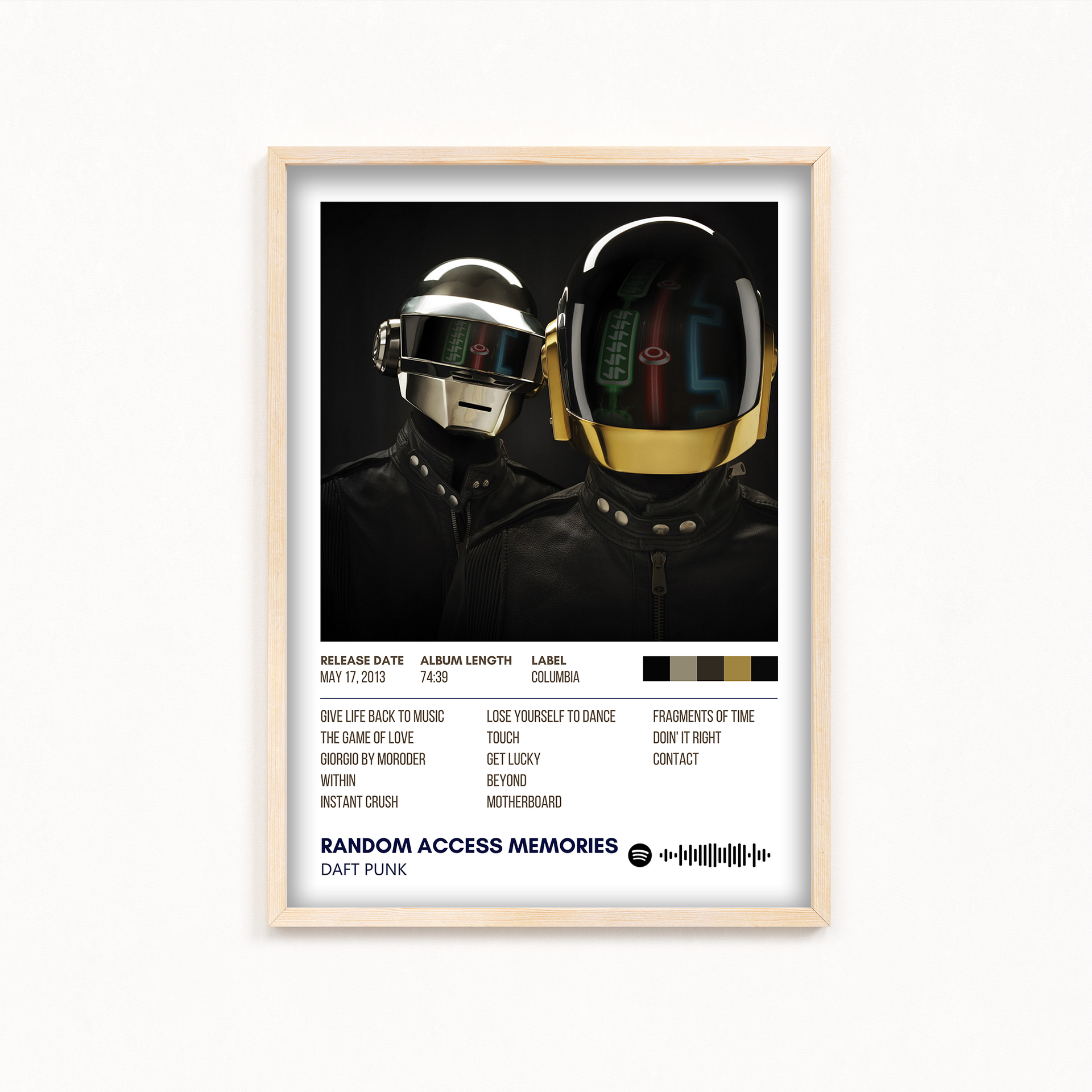 Random Access Memories by Daft Punk Album Poster – The Mortal Soul