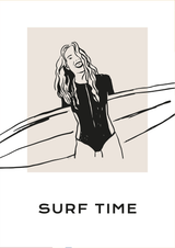 Surf Time Travel Wall Art