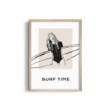 Surf Time Travel Wall Art