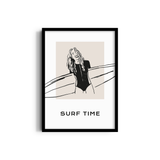 Surf Time Travel Wall Art