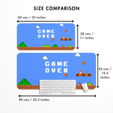 Game over mario style Desk Mat | Desk Pad | Mouse Pad