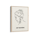 Pretty Lady Modern Line Wall Art