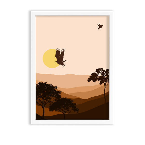 Divine Afternoon Landscape Modern Wall Art