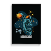 Imagine Astronaut Playing Basketball Wall Art