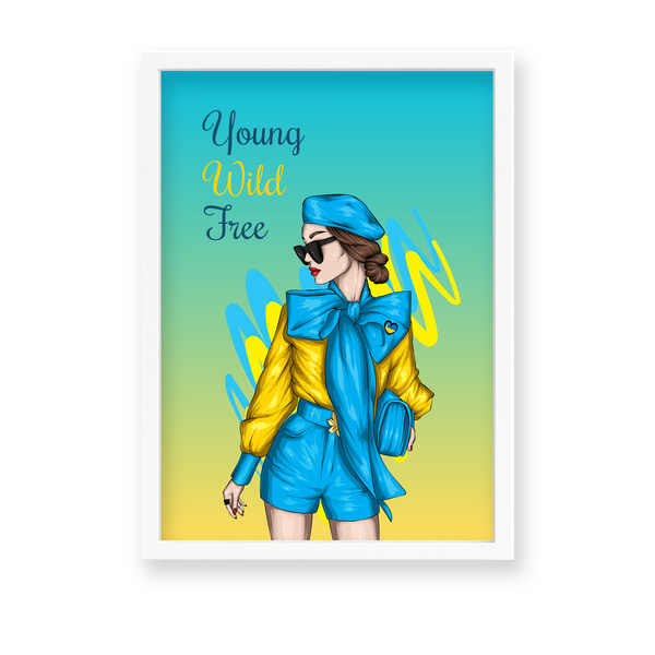Young Wild Free, Fashion Poster