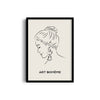 Pretty Lady Modern Line Wall Art