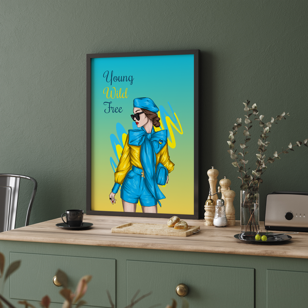 Young Wild Free, Fashion Poster