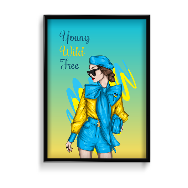 Young Wild Free, Fashion Poster