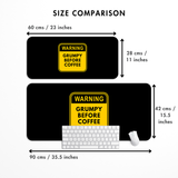 Grumpy before coffee Desk Mat | Desk Pad | Mouse Pad
