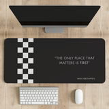 Formula 1 Max Verstappen Quote Desk Mat | Desk Pad | Mouse Pad