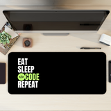 Eat Sleep Code Repeat Desk Mat | Desk Pad | Mouse Pad