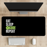 Eat Sleep Code Repeat Desk Mat | Desk Pad | Mouse Pad