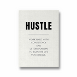 Hustle Quote Wall Art