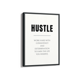 Hustle Quote Wall Art
