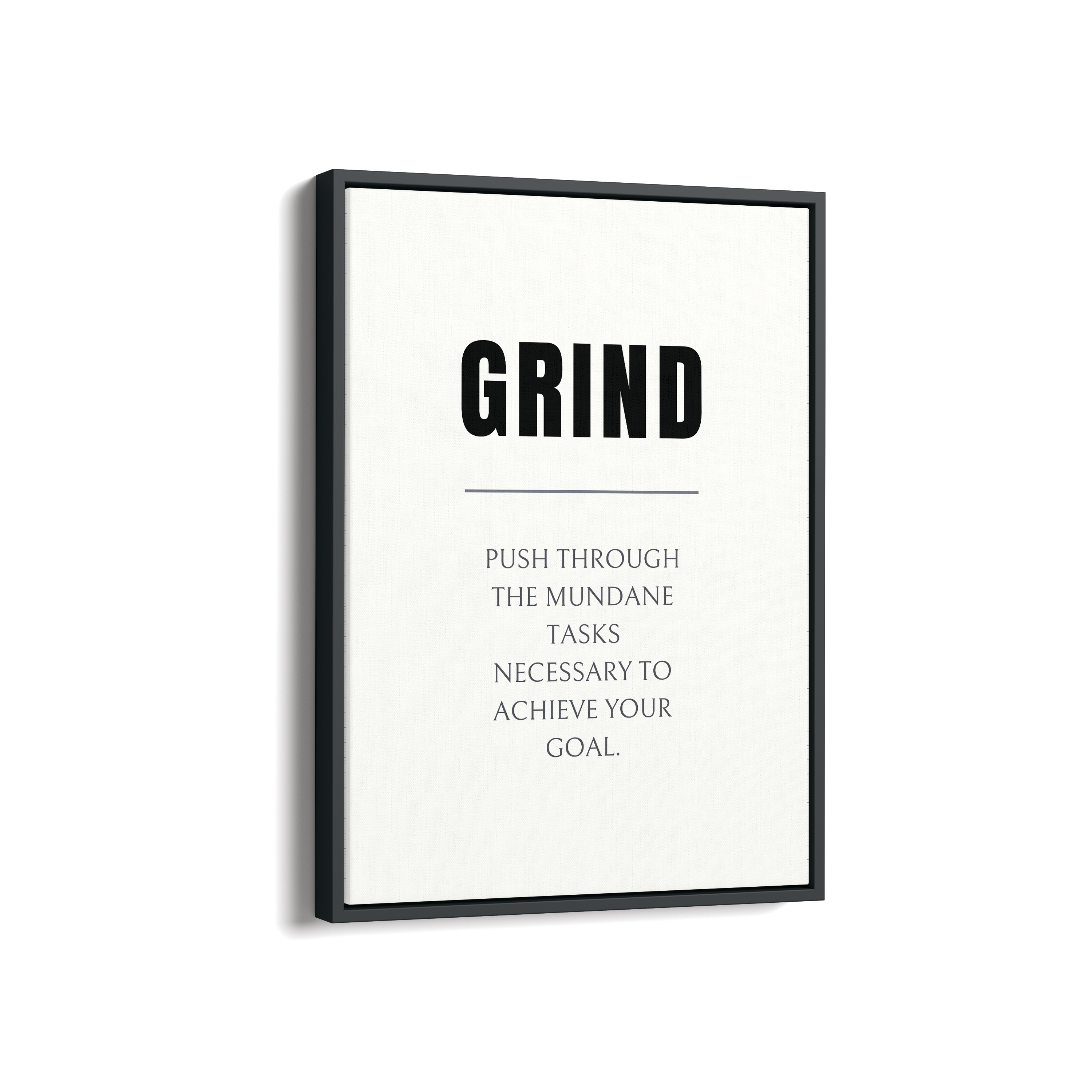 Grind Quote Wall Art