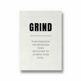 Grind Quote Wall Art