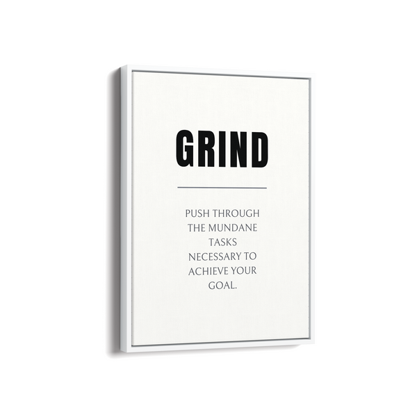 Grind Quote Wall Art