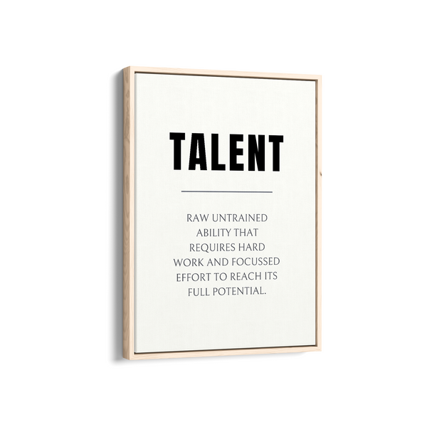 Talent Quote Wall Art