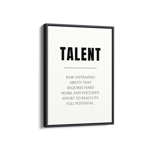 Talent Quote Wall Art