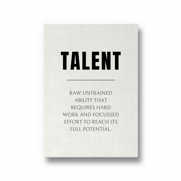 Talent Quote Wall Art