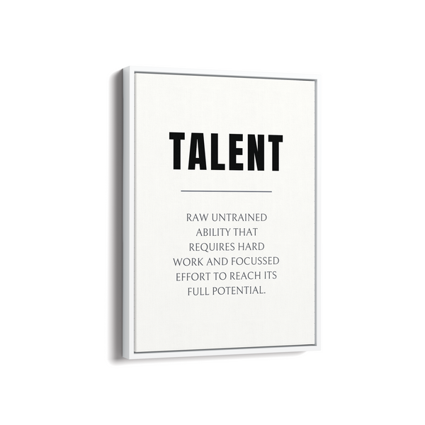 Talent Quote Wall Art