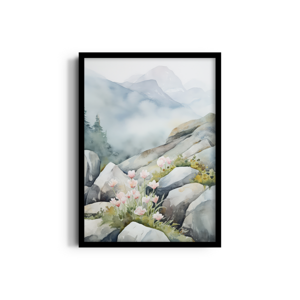 Mystic Mountain Bloom Wall Art