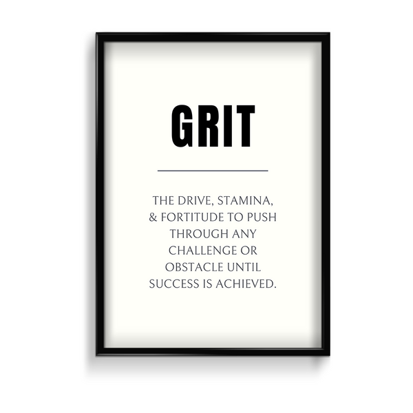 Grit Quote Wall Art