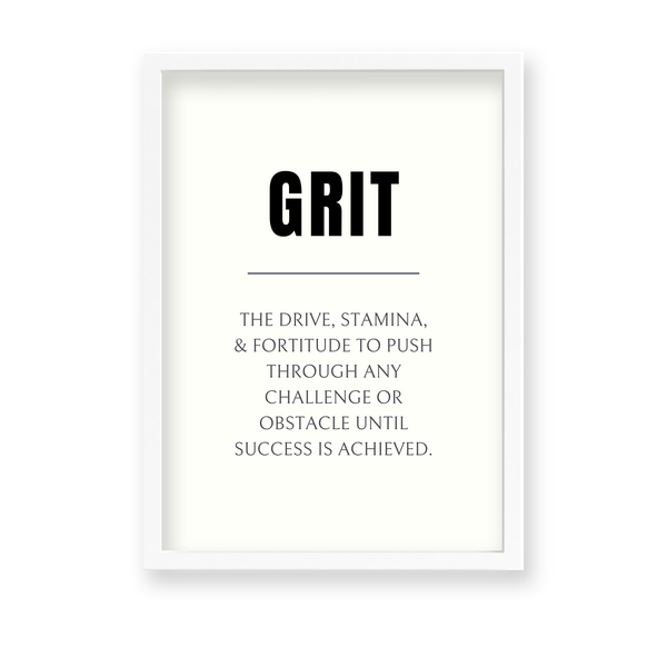 Grit Quote Wall Art